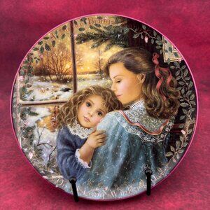 LIMITED EDITION "A SISTER'S WARMTH" BY CHANTAL POULIN COLLECTOR'S PLATE #16612A